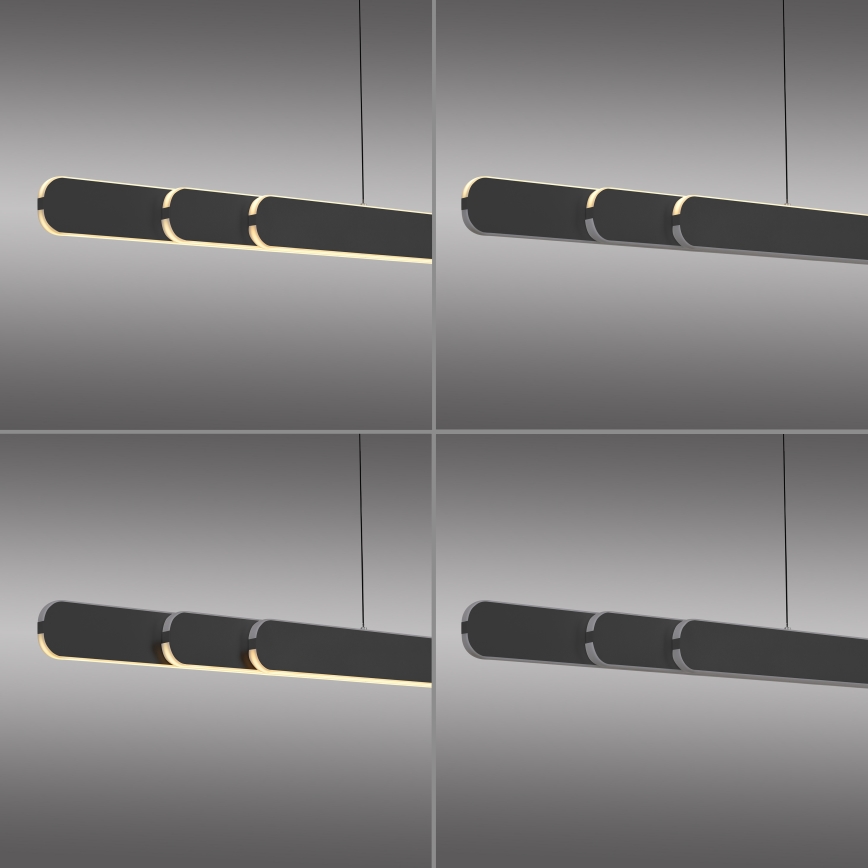 Schöner Wohnen 12577-18 - Lustre LED dimerizável suspenso por cabo ADRIANA ROUND 2xLED/24W/230V 2700/3000/3500/4000/5000K 160 cm preto