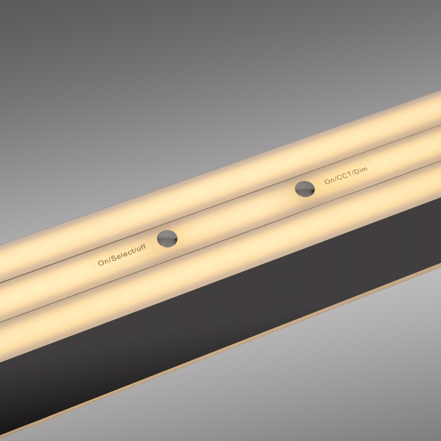 Schöner Wohnen 12577-18 - Lustre LED dimerizável suspenso por cabo ADRIANA ROUND 2xLED/24W/230V 2700/3000/3500/4000/5000K 160 cm preto