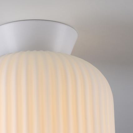 Schöner Wohnen 13574-16 - Candeeiro de teto NAMI 1xE27/25W/230V Ø 20 cm branco