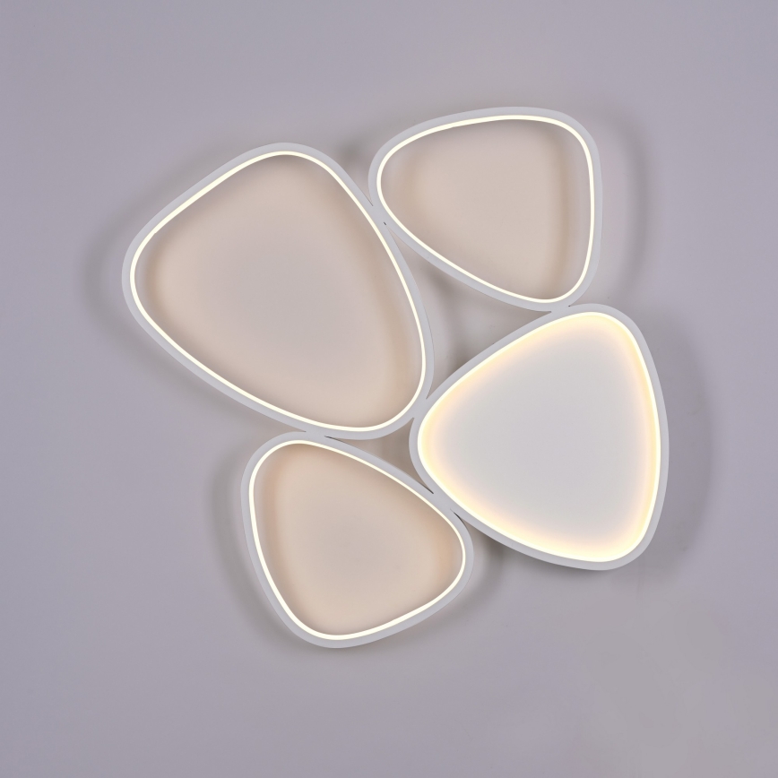 Schöner Wohnen 14038-16 - Luminária de teto LED regulável PEBBLES LED/35,5W/230V branca