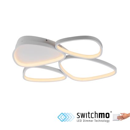 Schöner Wohnen 14038-16 - Luminária de teto LED regulável PEBBLES LED/35,5W/230V branca
