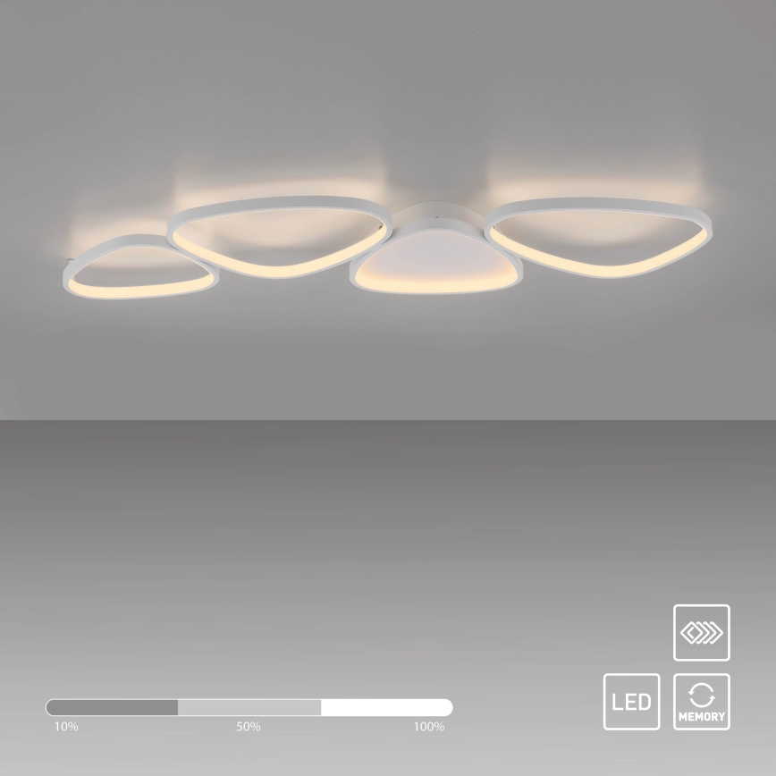 Schöner Wohnen 14039-16 - Luminária de teto dimável PEBBLES LED/35,5W/230V branca