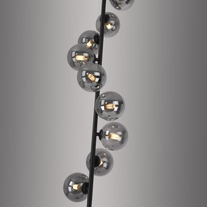 Schöner Wohnen 14506-18 - Candeeiro de pé LED DUBAI 9xG9/3W/230V preto/fumê