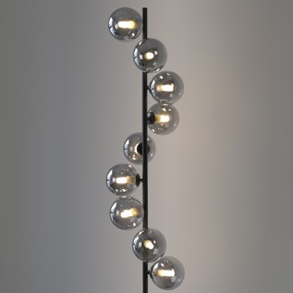 Schöner Wohnen 14506-18 - Candeeiro de pé LED DUBAI 9xG9/3W/230V preto/fumê