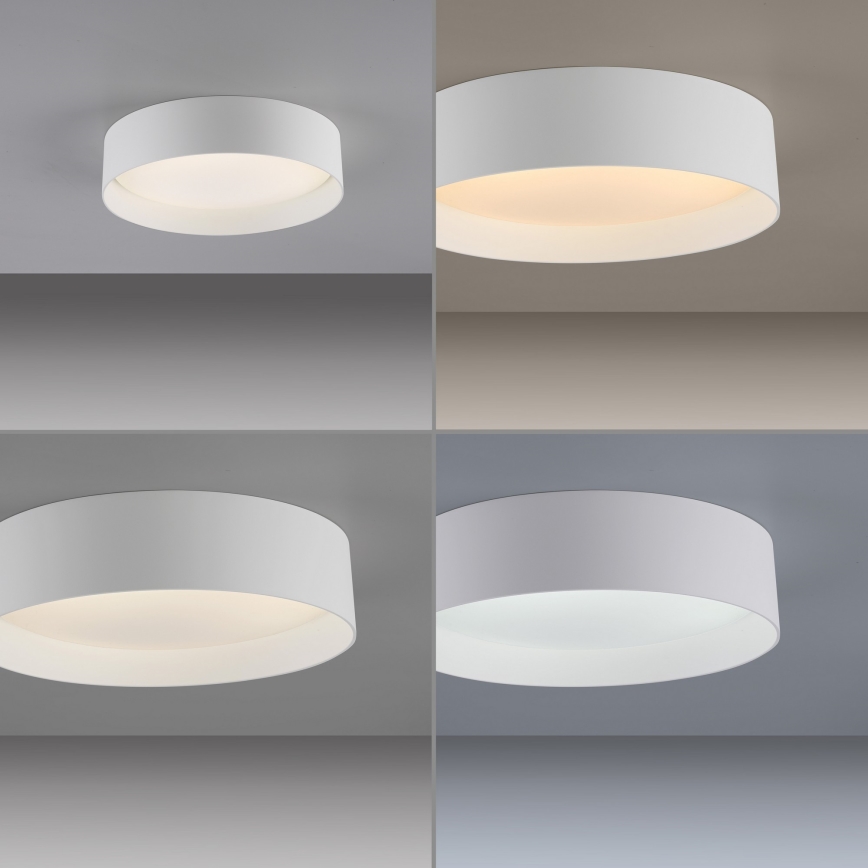 Schöner Wohnen 14593-16 - Luminária de teto LED dimerizável TAVOLI LED/10W/230V 2700-6500K Ø 28,5 cm branca + comando remoto