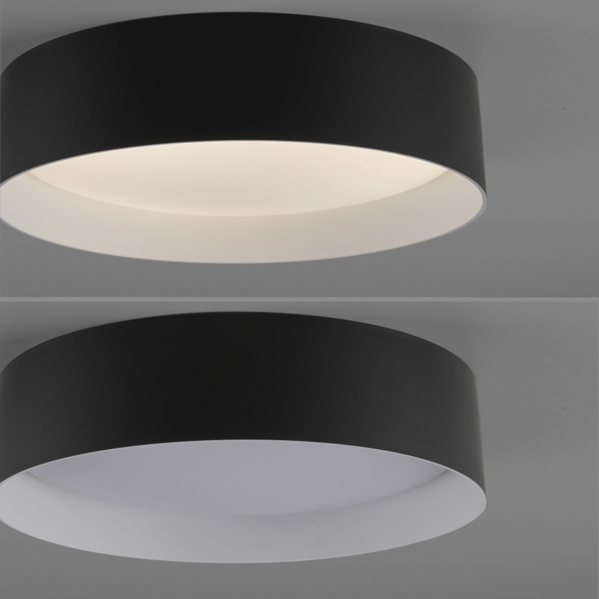 Schöner Wohnen 14593-18 - Luminária de teto LED dimerizável TAVOLI LED/10W/230V 2700-6500K Ø 28,5 cm preta + controlo remoto