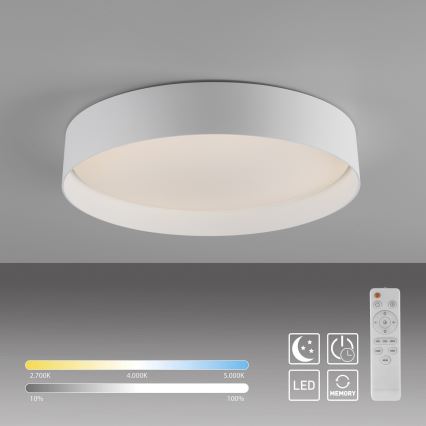 Schöner Wohnen 14594-16 - Luminária de teto LED dimerizável TAVOLI LED/20W/230V 2700-6500K diâmetro 39 cm branca + comando remoto