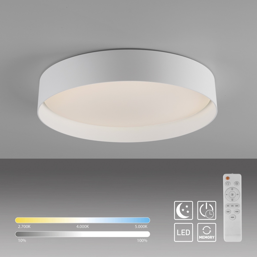 Schöner Wohnen 14594-16 - Luminária de teto LED dimerizável TAVOLI LED/20W/230V 2700-6500K diâmetro 39 cm branca + comando remoto