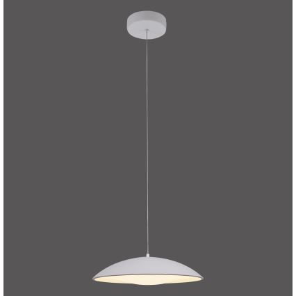 Schöner Wohnen 14606-16 - Lustre LED dimerizável, pendente em cabo LENTE LED/17W/230V Ø 40 cm branco