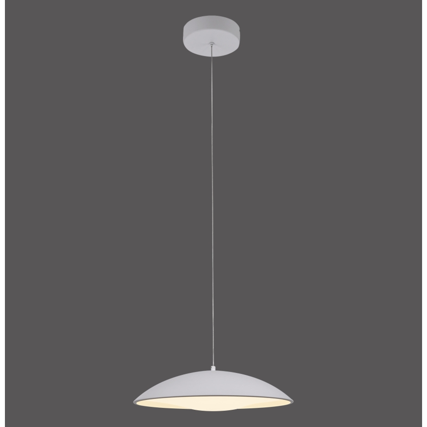 Schöner Wohnen 14606-16 - Lustre LED dimerizável, pendente em cabo LENTE LED/17W/230V Ø 40 cm branco