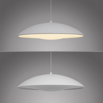 Schöner Wohnen 14606-16 - Lustre LED dimerizável, pendente em cabo LENTE LED/17W/230V Ø 40 cm branco