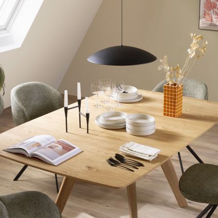 Schöner Wohnen 14606-18 - Lustre dimerizável suspenso por cabo LENTE LED/17W/230V Ø 40 cm preto