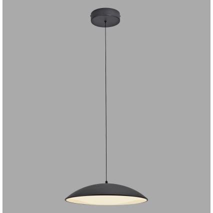 Schöner Wohnen 14606-18 - Lustre dimerizável suspenso por cabo LENTE LED/17W/230V Ø 40 cm preto