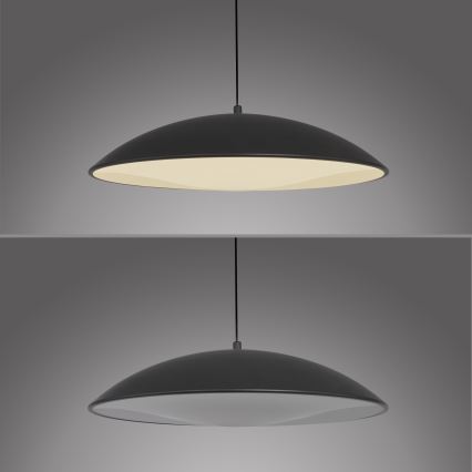 Schöner Wohnen 14606-18 - Lustre dimerizável suspenso por cabo LENTE LED/17W/230V Ø 40 cm preto