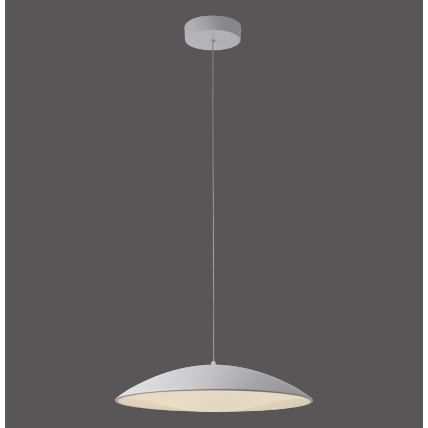 Schöner Wohnen 14607-16 - Lustre LED dimerizável suspenso por cabo LENTE LED/23W/230V Ø 50 cm branco
