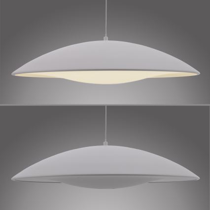 Schöner Wohnen 14607-16 - Lustre LED dimerizável suspenso por cabo LENTE LED/23W/230V Ø 50 cm branco