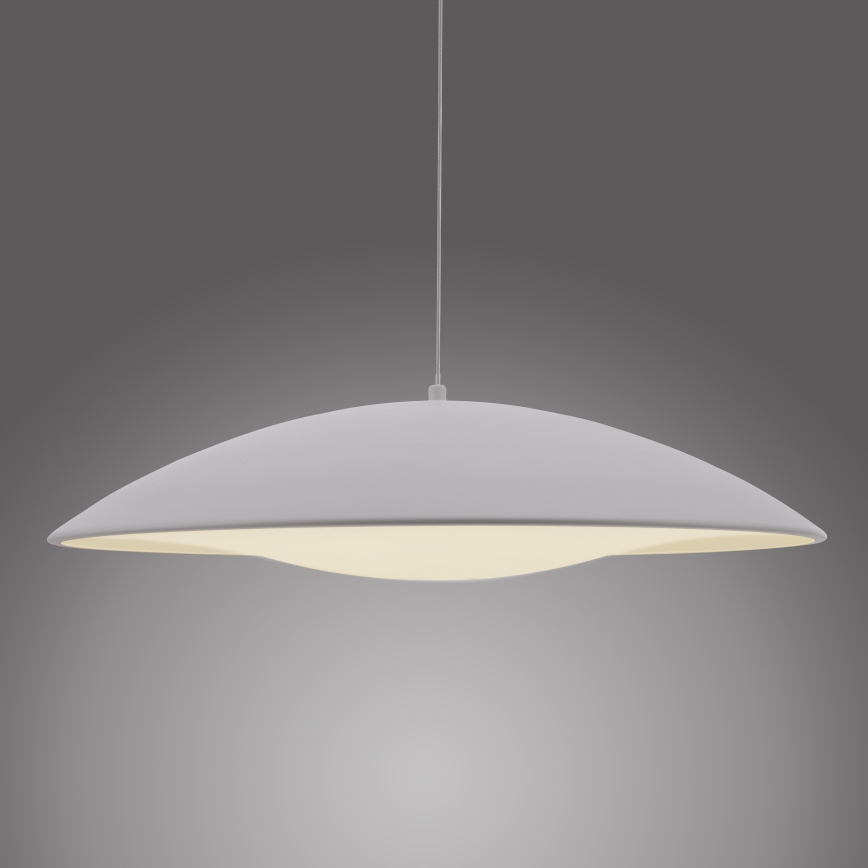 Schöner Wohnen 14607-16 - Lustre LED dimerizável suspenso por cabo LENTE LED/23W/230V Ø 50 cm branco