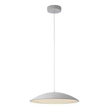 Schöner Wohnen 14607-16 - Lustre LED dimerizável suspenso por cabo LENTE LED/23W/230V Ø 50 cm branco