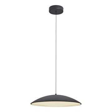 Schöner Wohnen 14607-18 - Candeeiro pendente regulável em cabo LENTE LED/23W/230V Ø 50 cm preto