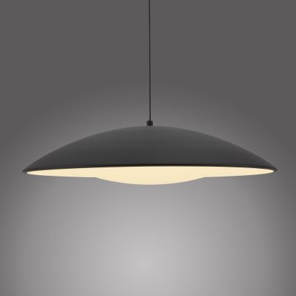 Schöner Wohnen 14607-18 - Candeeiro pendente regulável em cabo LENTE LED/23W/230V Ø 50 cm preto
