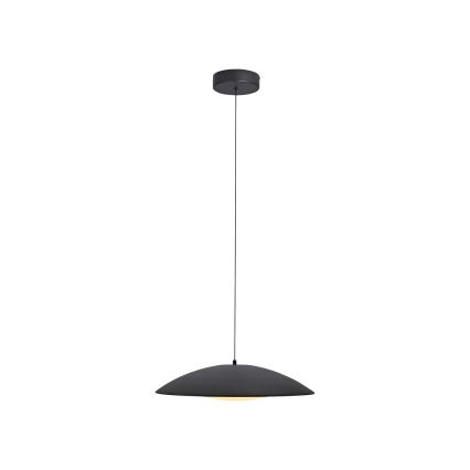 Schöner Wohnen 14607-18 - Candeeiro pendente regulável em cabo LENTE LED/23W/230V Ø 50 cm preto