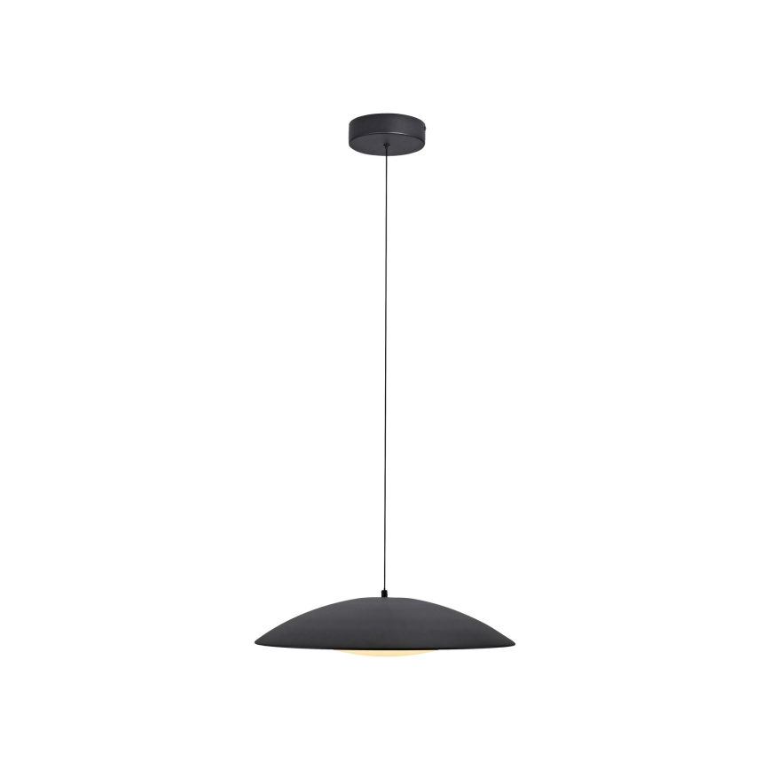 Schöner Wohnen 14607-18 - Candeeiro pendente regulável em cabo LENTE LED/23W/230V Ø 50 cm preto