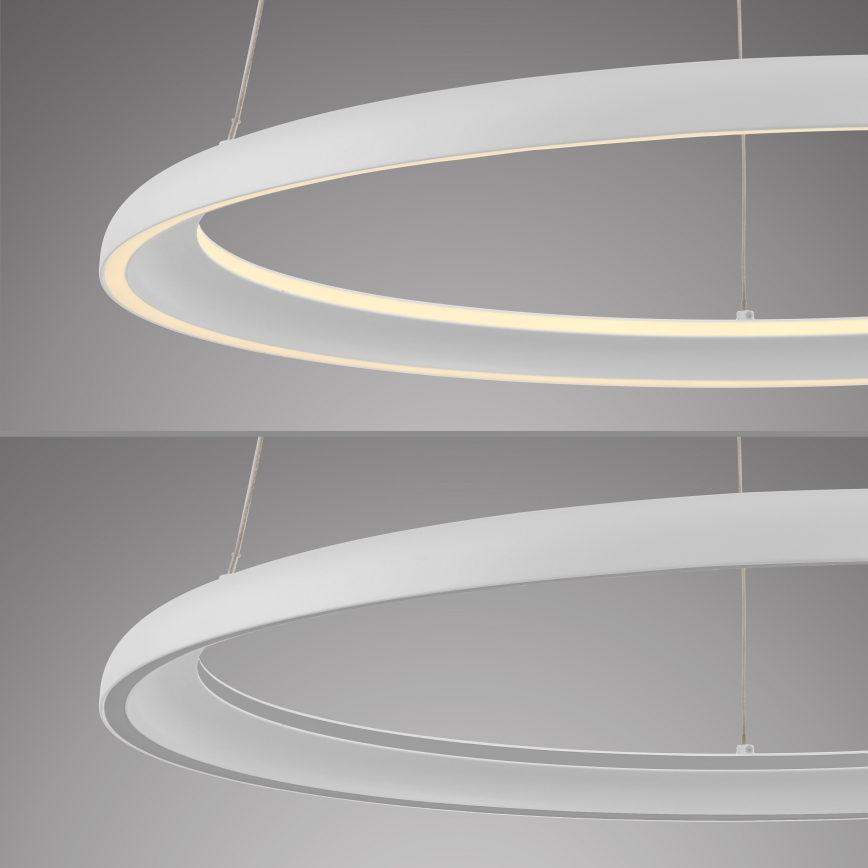 Schöner Wohnen 15570-16 - Lustre pendente dimerizável em cabo QUILLO LED/36W/230V Ø 60 cm branco