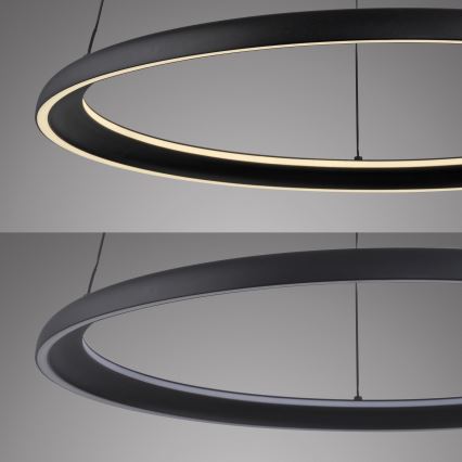 Schöner Wohnen 15570-18 - Lustre LED dimerizável suspenso por cabo QUILLO LED/36W/230V Ø 60 cm preto