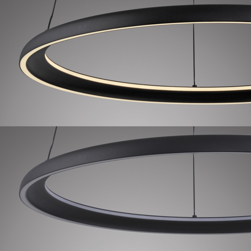 Schöner Wohnen 15570-18 - Lustre LED dimerizável suspenso por cabo QUILLO LED/36W/230V Ø 60 cm preto