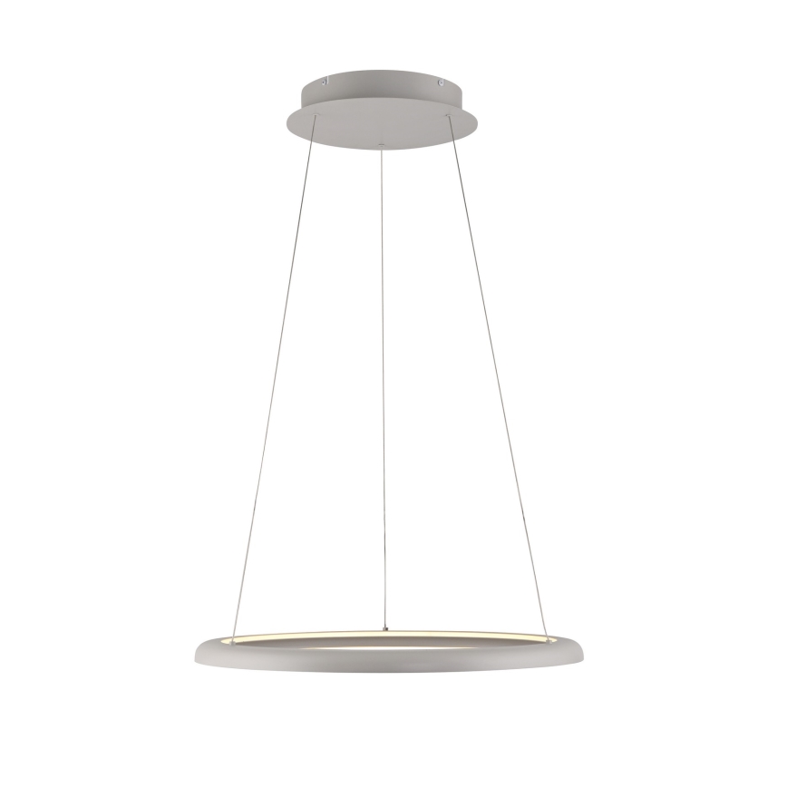 Schöner Wohnen 15570-39 - Lustre LED regulável suspenso por cabo QUILLO LED/36W/230V, diâmetro 60 cm, cinzento