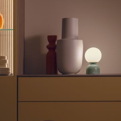 Schöner Wohnen 19218-43 - Candeeiro de mesa LED recarregável, regulável por toque RUDI LED/1,2W/5V 3000-6000K 1200 mAh verde