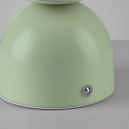 Schöner Wohnen 19218-43 - Candeeiro de mesa LED recarregável, regulável por toque RUDI LED/1,2W/5V 3000-6000K 1200 mAh verde