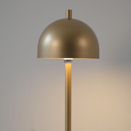 Schöner Wohnen 19244-12 - Candeeiro de mesa exterior recarregável, dimerizável e com controlo tátil BELLIS LED/2,5W/5V 2600 mAh IP54, dourado