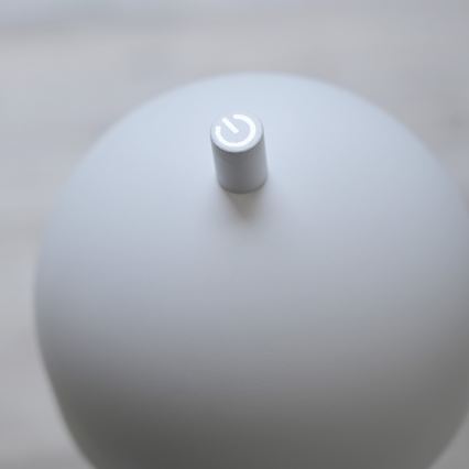 Schöner Wohnen 19244-16 - Candeeiro de mesa tátil dimmerizável recarregável para exterior BELLIS LED/2,5W/5V 2600 mAh IP54 branco