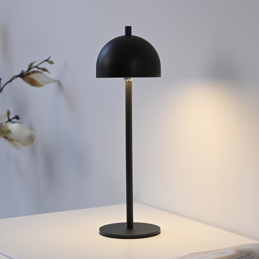 Schöner Wohnen 19244-18 - Lâmpada de mesa para exterior LED recarregável, regulável por toque BELLIS LED/2,5W/5V 2600 mAh IP54 preta