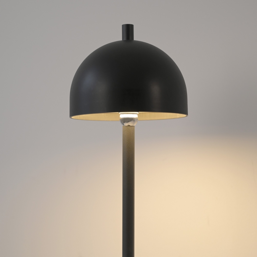 Schöner Wohnen 19244-18 - Lâmpada de mesa para exterior LED recarregável, regulável por toque BELLIS LED/2,5W/5V 2600 mAh IP54 preta