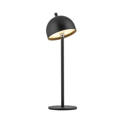 Schöner Wohnen 19244-18 - Lâmpada de mesa para exterior LED recarregável, regulável por toque BELLIS LED/2,5W/5V 2600 mAh IP54 preta