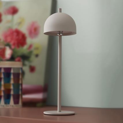 Schöner Wohnen 19244-39 - Lâmpada de mesa para exterior BELLIS LED tátil, regulável e recarregável, 2,5W/5V, 2600 mAh, IP54, cinzento