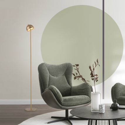 Schöner Wohnen 19245-12 - Candeeiro de pé exterior recarregável com controlo tátil e dimmer BELLIS LED/2,5W/5V 2600 mAh IP54 dourado