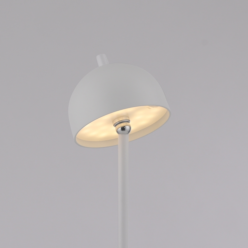 Schöner Wohnen 19245-16 - Candeeiro de pé recarregável para exterior, tátil e regulável BELLIS LED/2,5W/5V 2600 mAh IP54 branco