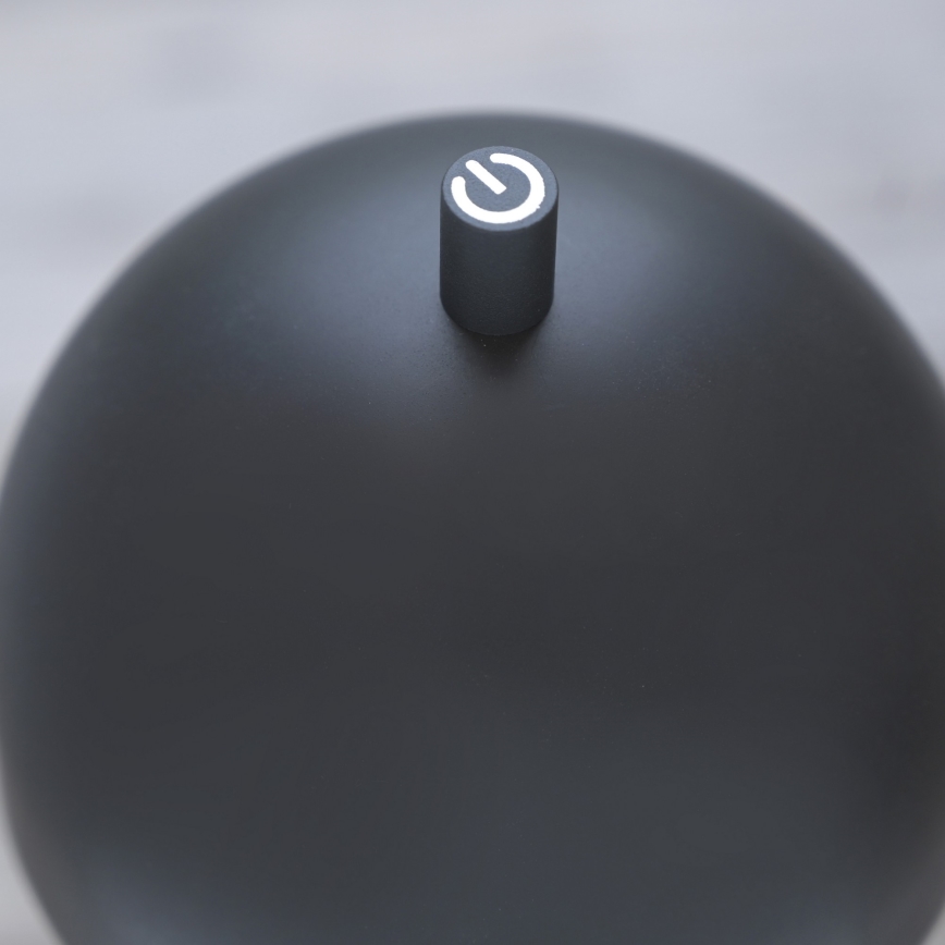 Schöner Wohnen 19245-18 - Candeeiro de pé exterior recarregável com controlo tátil e LED regulável BELLIS LED/2,5W/5V 2600 mAh IP54 preto