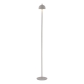 Schöner Wohnen 19245-39 - Lâmpada de pé para exterior recarregável, tátil e dimerizável BELLIS LED/2,5W/5V 2600 mAh IP54 cinzento