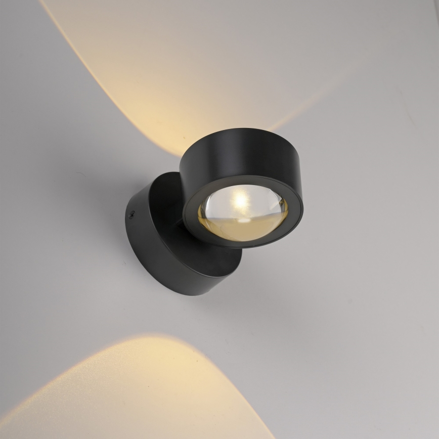 Schöner Wohnen 19331-18 - Aplique de parede LED CHIA 2xLED/2W/230V preto