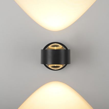 Schöner Wohnen 19331-18 - Aplique de parede LED CHIA 2xLED/2W/230V preto