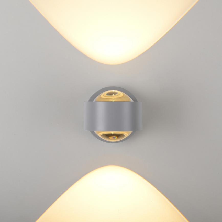 Schöner Wohnen 19331-21 - Luminária de parede LED CHIA 2xLED/2W/230V antracite