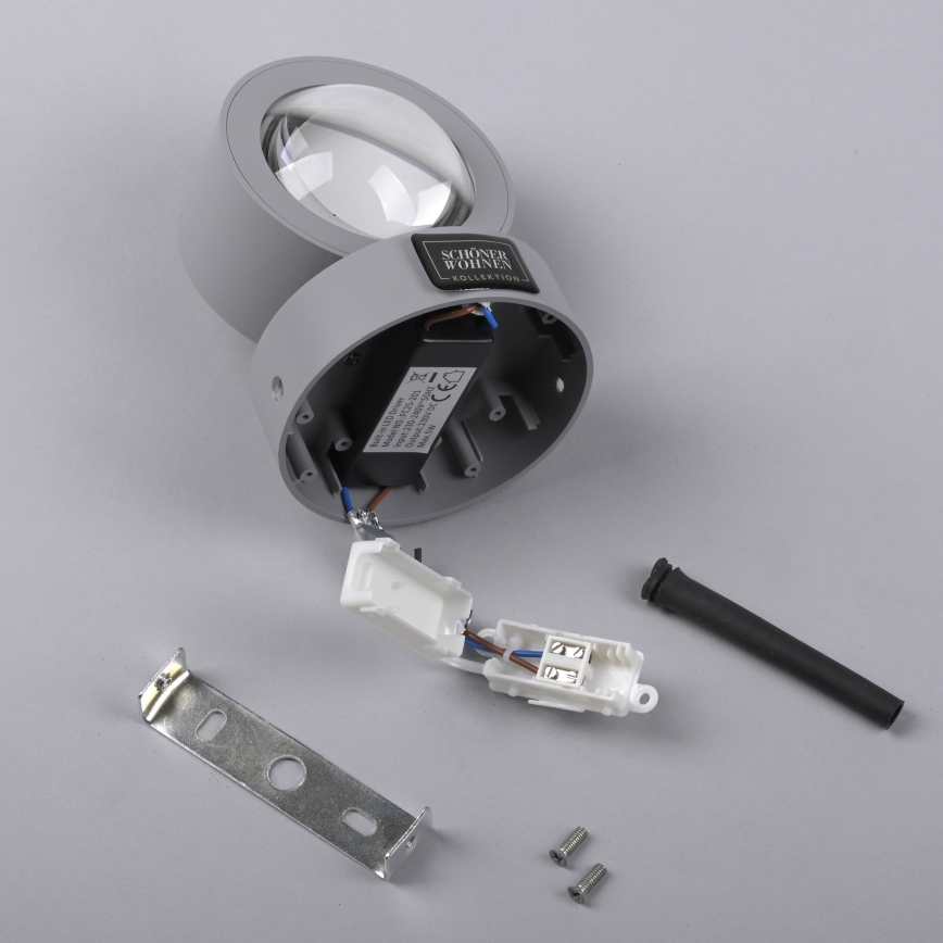 Schöner Wohnen 19331-21 - Luminária de parede LED CHIA 2xLED/2W/230V antracite