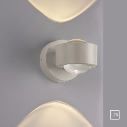 Schöner Wohnen 19331-39 - Aplique de parede LED CHIA 2xLED/2W/230V cinzento