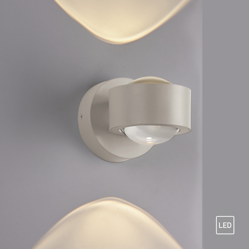 Schöner Wohnen 19331-39 - Aplique de parede LED CHIA 2xLED/2W/230V cinzento