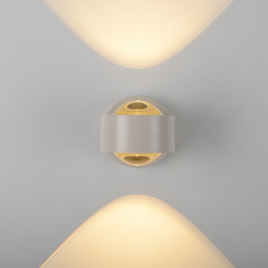 Schöner Wohnen 19331-39 - Aplique de parede LED CHIA 2xLED/2W/230V cinzento