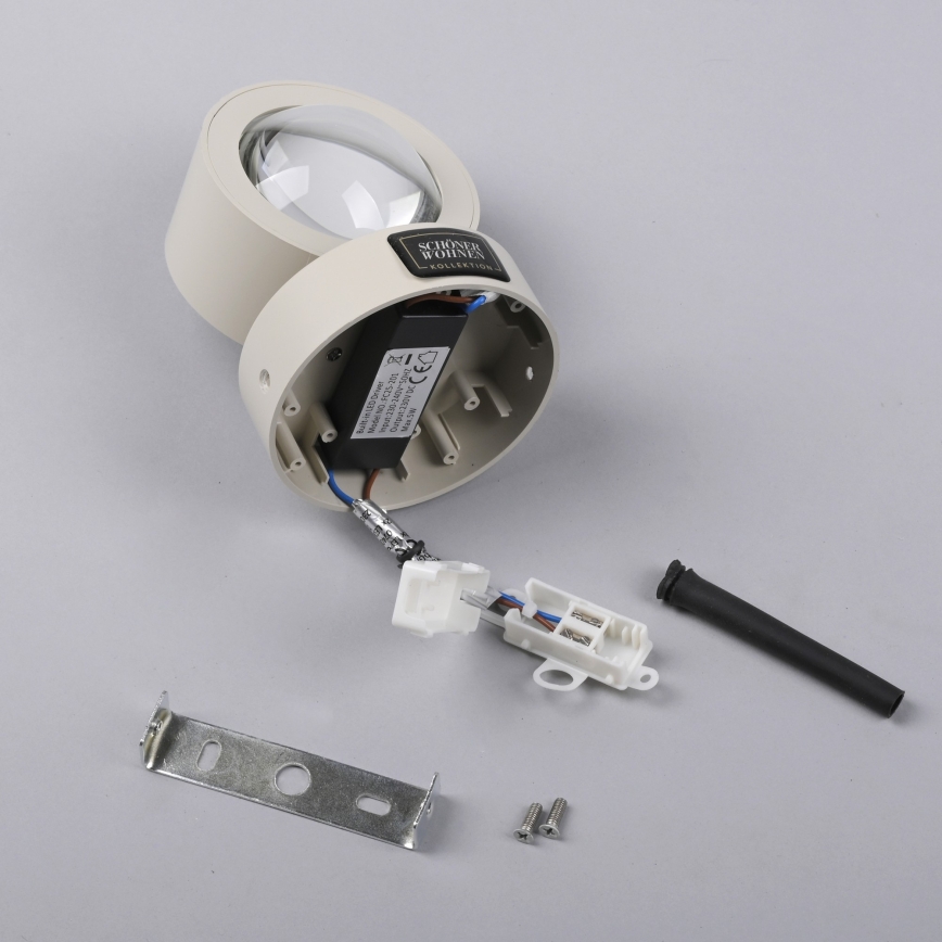 Schöner Wohnen 19331-39 - Aplique de parede LED CHIA 2xLED/2W/230V cinzento